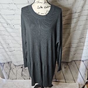 Serra Cable Sweater Dress Charcoal NWT Size XL